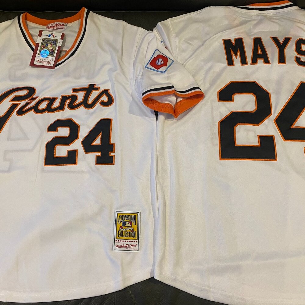 Mitchell and NESS SAN FRANCISCO GIANTS WILLIE MAY Mens JERSEY Sz M,L,XL,2XL NWT